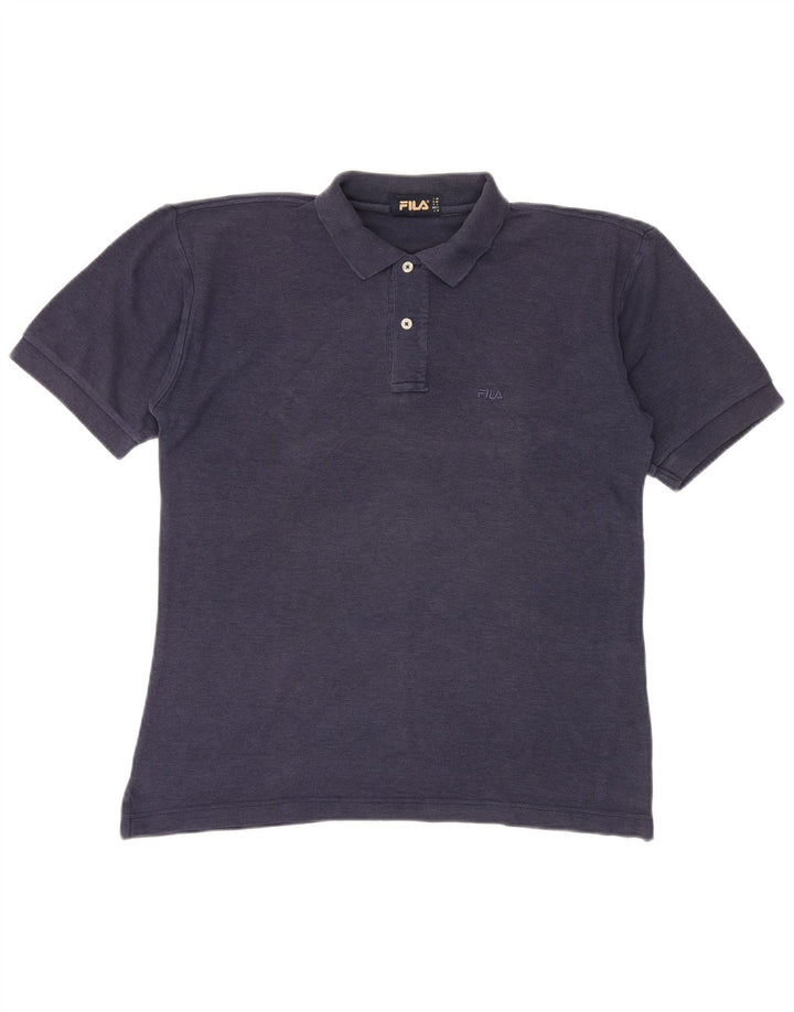 Polo Uomo Fila IT 46 Small Blu Navy Cotone
