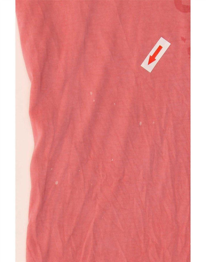 T-shirt grafica da uomo Diesel Top in cotone rosa medio