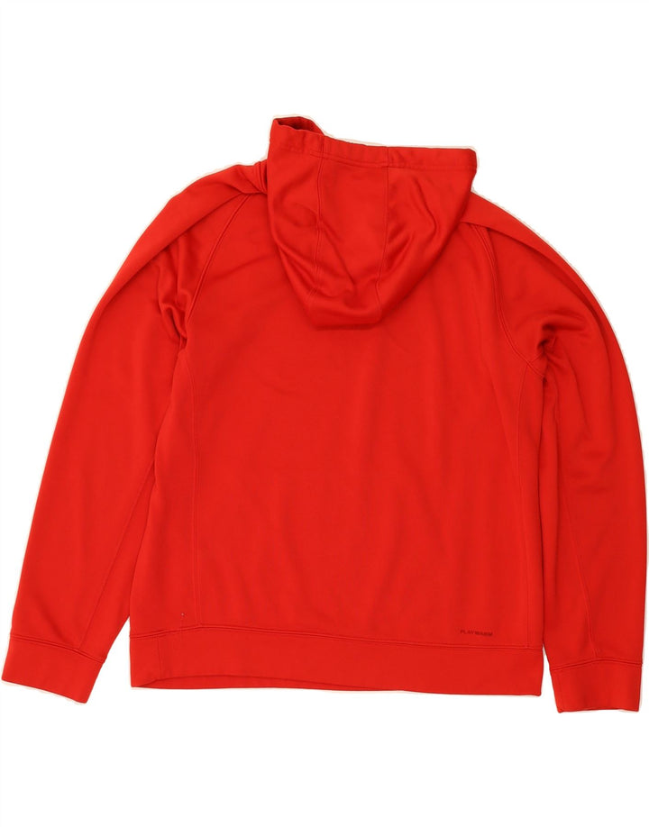 REEBOK Mens Hoodie Jumper Medium Red Polyester Vintage Reebok and Second-Hand Reebok from Messina Hembry 