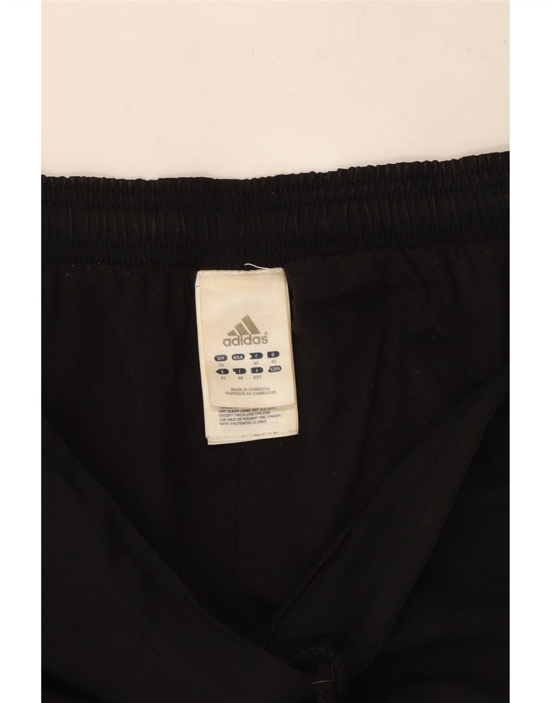 Pantaloni da tuta da donna Adidas UK 16 Large Nero Poliestere