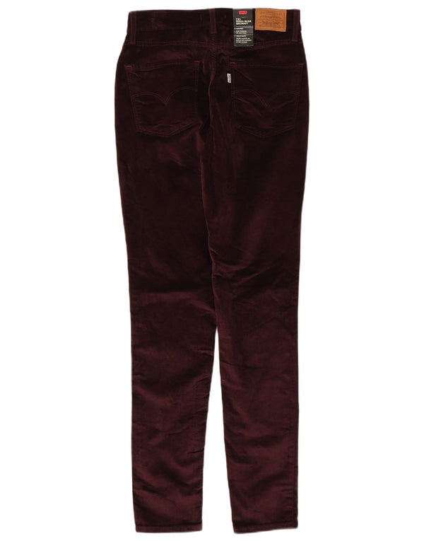 Levi's Donna 721 Pantaloni skinny casual a vita alta W29 L32 Cotone bordeaux