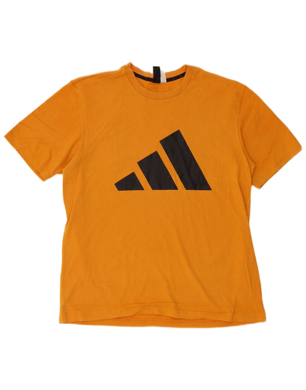 T-shirt grafica da uomo ADIDAS grande gialla