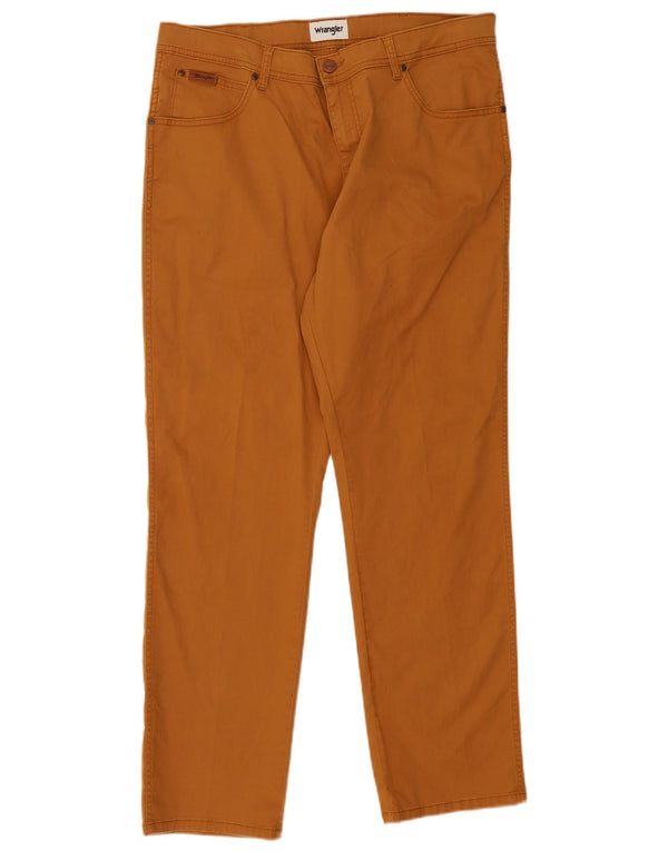Pantaloni casual slim Wrangler da uomo Texas W36 L30 in cotone beige