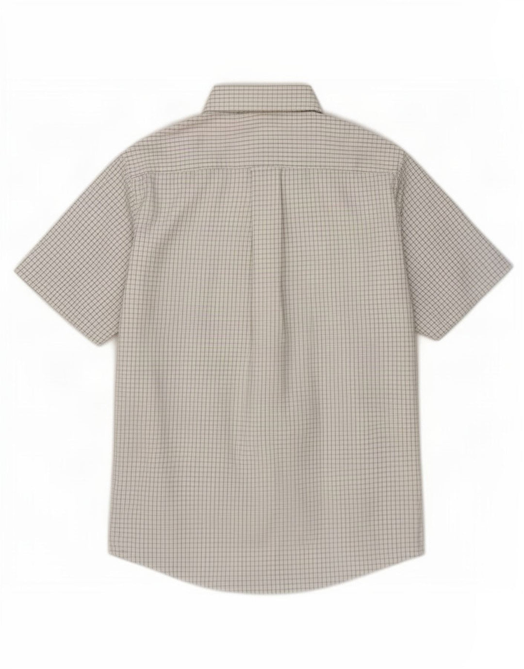Camicia a maniche corte da uomo Orvis in cotone a quadretti bianco medio