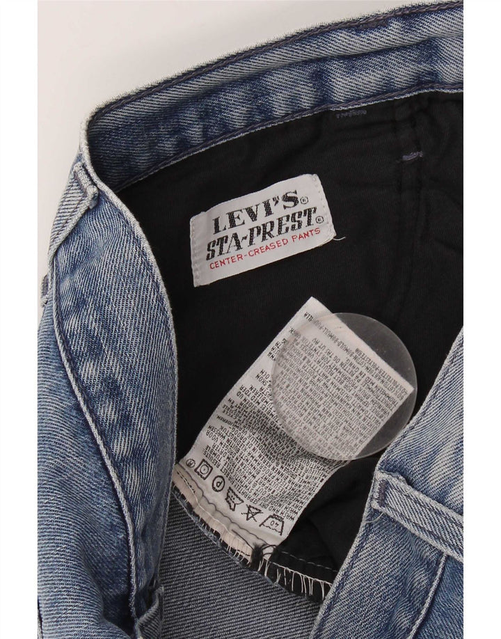 Jeans dritti effetto invecchiato da donna Levi's W28 L32 cotone blu