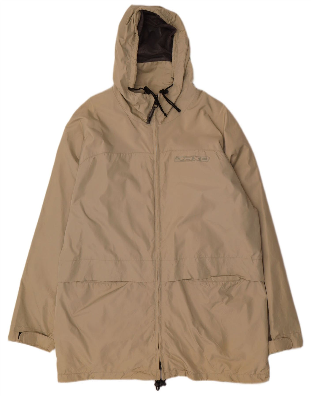 Giacca a vento con cappuccio da uomo AXO UK 40 Large Beige Poliammide