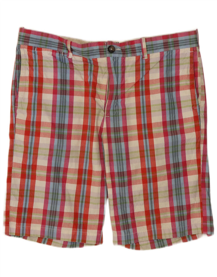 Pantaloncini chino da uomo JACK WILLS W34 cotone a quadri multicolori grandi