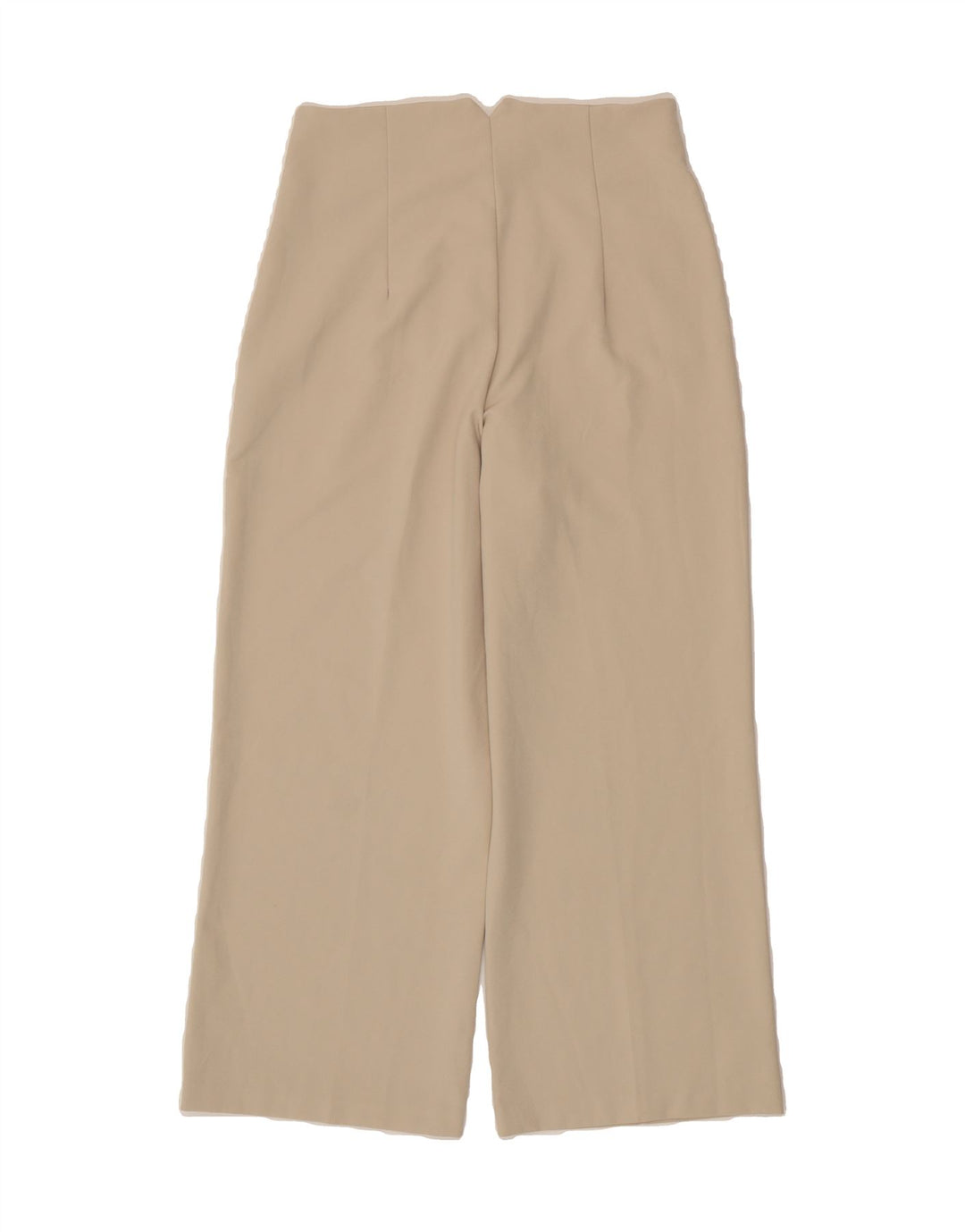 ZARA Womens Straight Cropped Trousers Medium W28 L25 Beige Polyester Vintage Zara and Second-Hand Zara from Messina Hembry 
