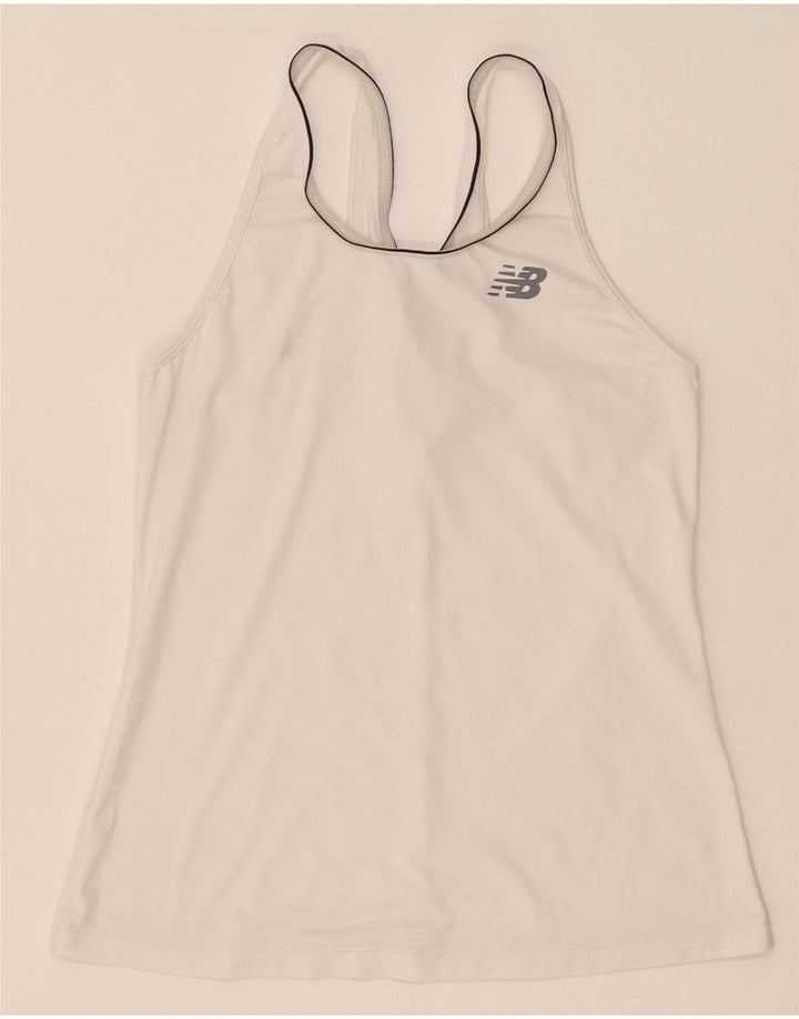 Canotta da donna New Balance UK 8 piccola bianca