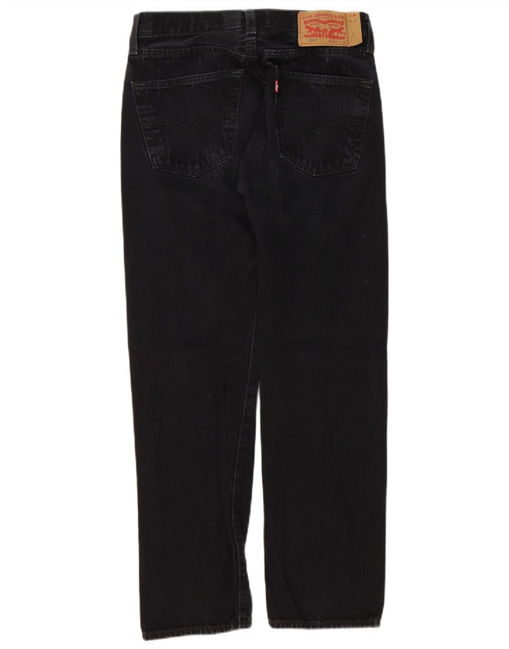 Levi's Uomo 501 Jeans dritti W29 L30 Cotone Nero