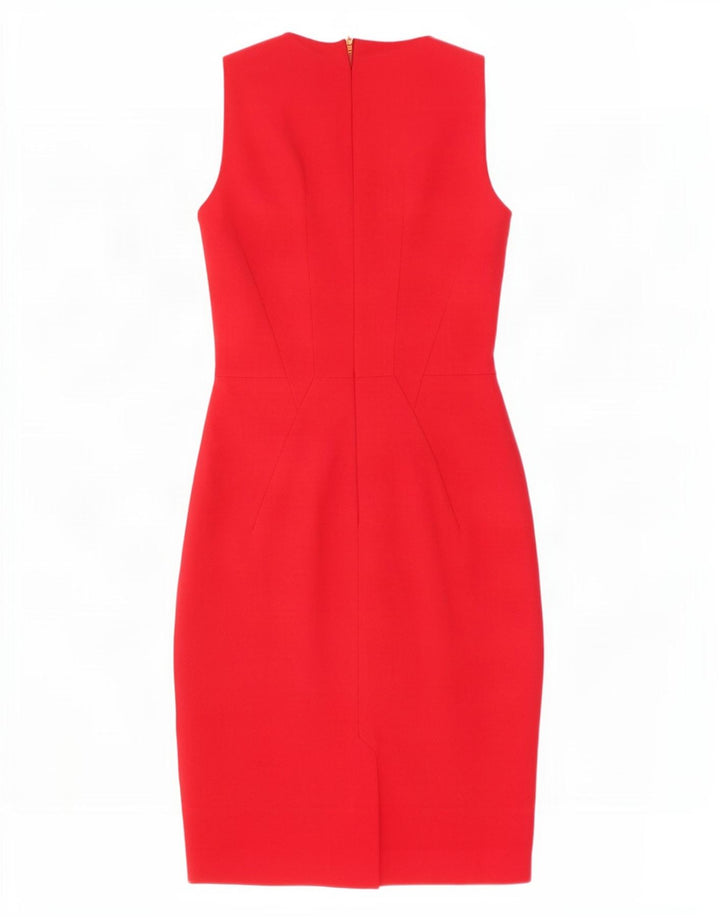 Abito tubino senza maniche da donna Warehouse UK 6 XS rosso poliammide