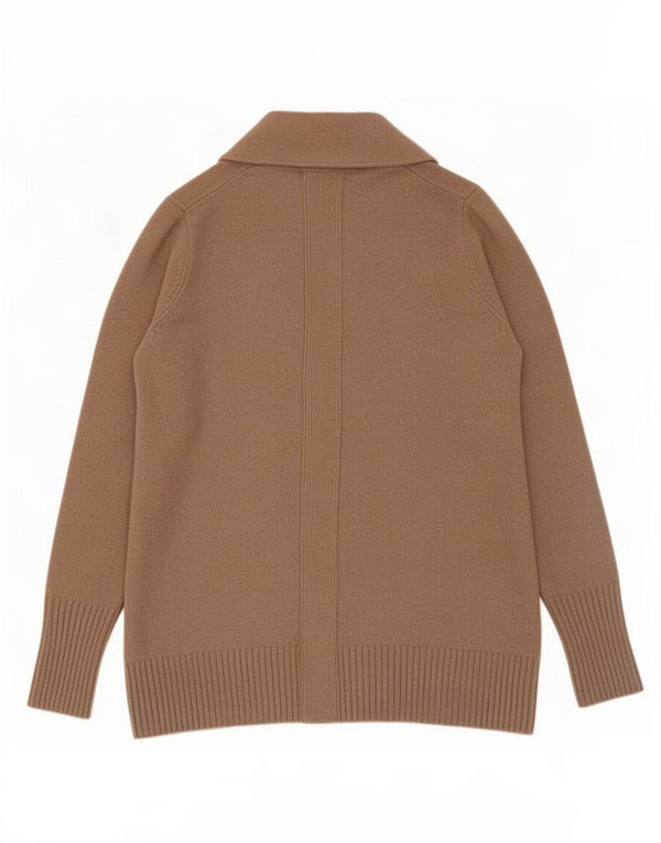 Maglione cardigan da donna Jigsaw UK 14 Lana beige medio