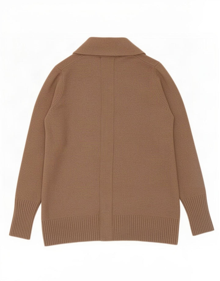 Maglione cardigan da donna Jigsaw UK 14 Lana beige medio