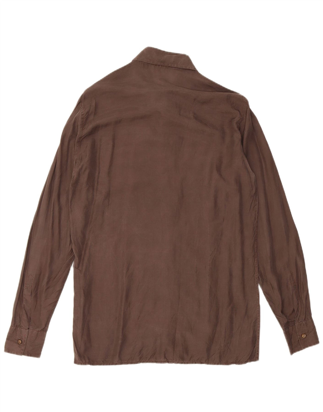 Camicia da uomo vintage taglia 39 15 1/2 marrone medio