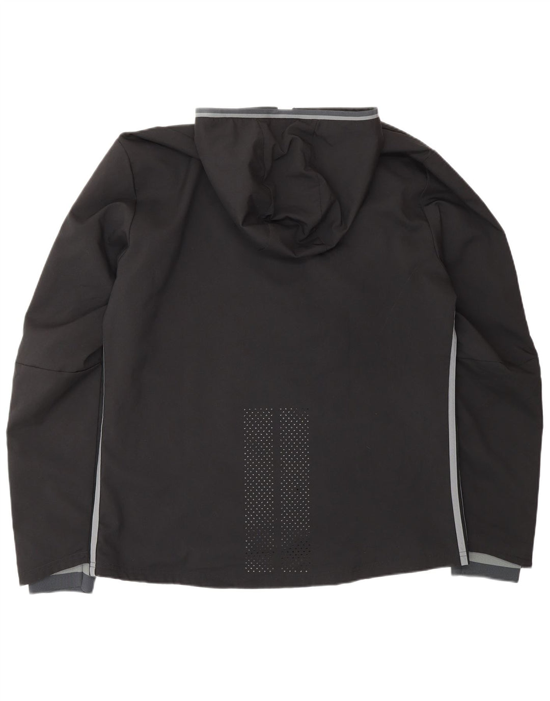 Giacca da uomo ADIDAS Climacool con cappuccio, giacca grande in poliestere nero