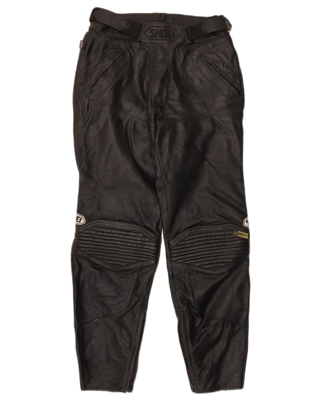 Pantaloni in pelle da motociclista da donna Shoei EU 42 Medium W28 L21 Pelle nera