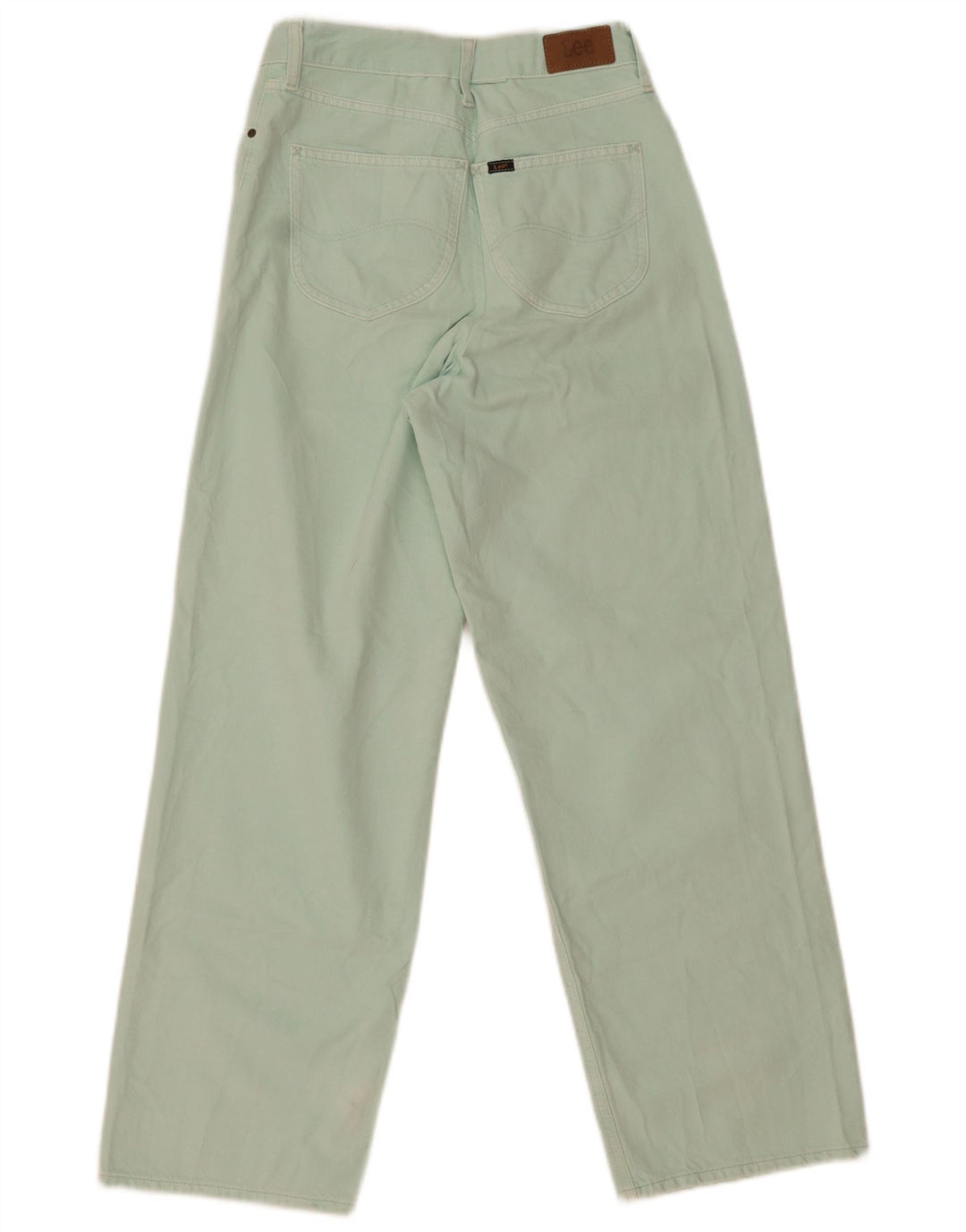 Jeans Lee da donna a gamba larga W28 L29 cotone verde