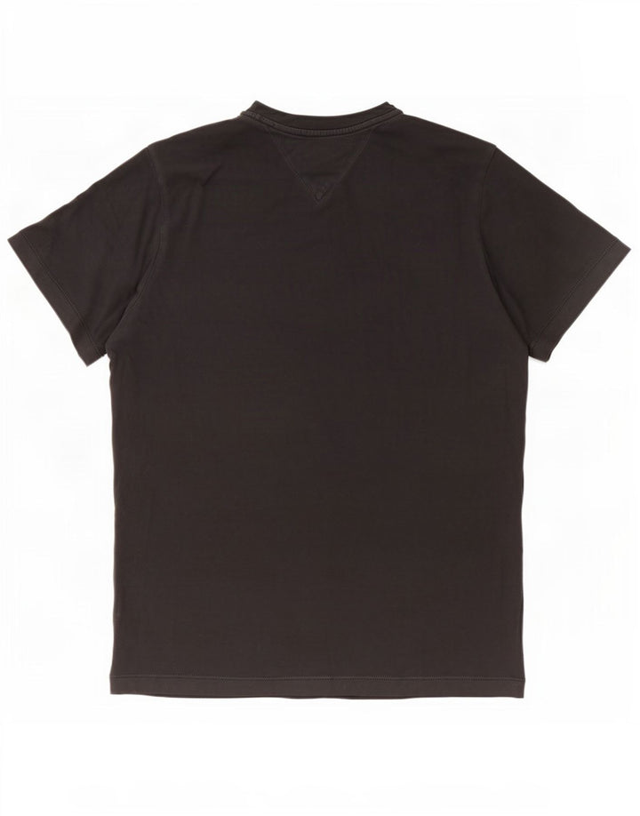 T-shirt da uomo Tommy Hilfiger Top in cotone nero medio