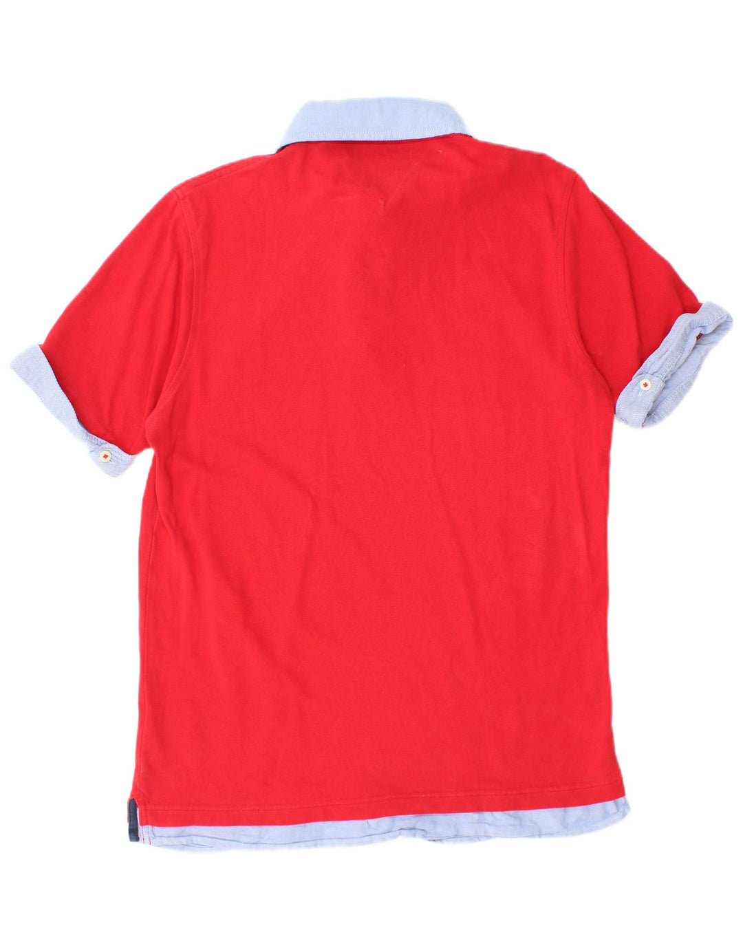 TOMMY HILFIGER Polo da uomo slim fit grande rossa in cotone