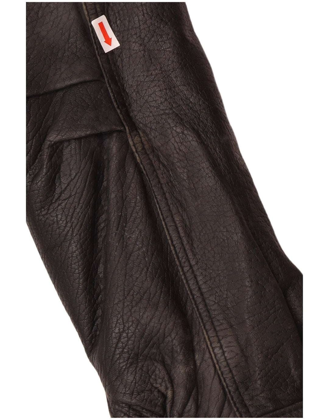 Giacca in pelle da uomo VINTAGE UK 40 grande in pelle nera