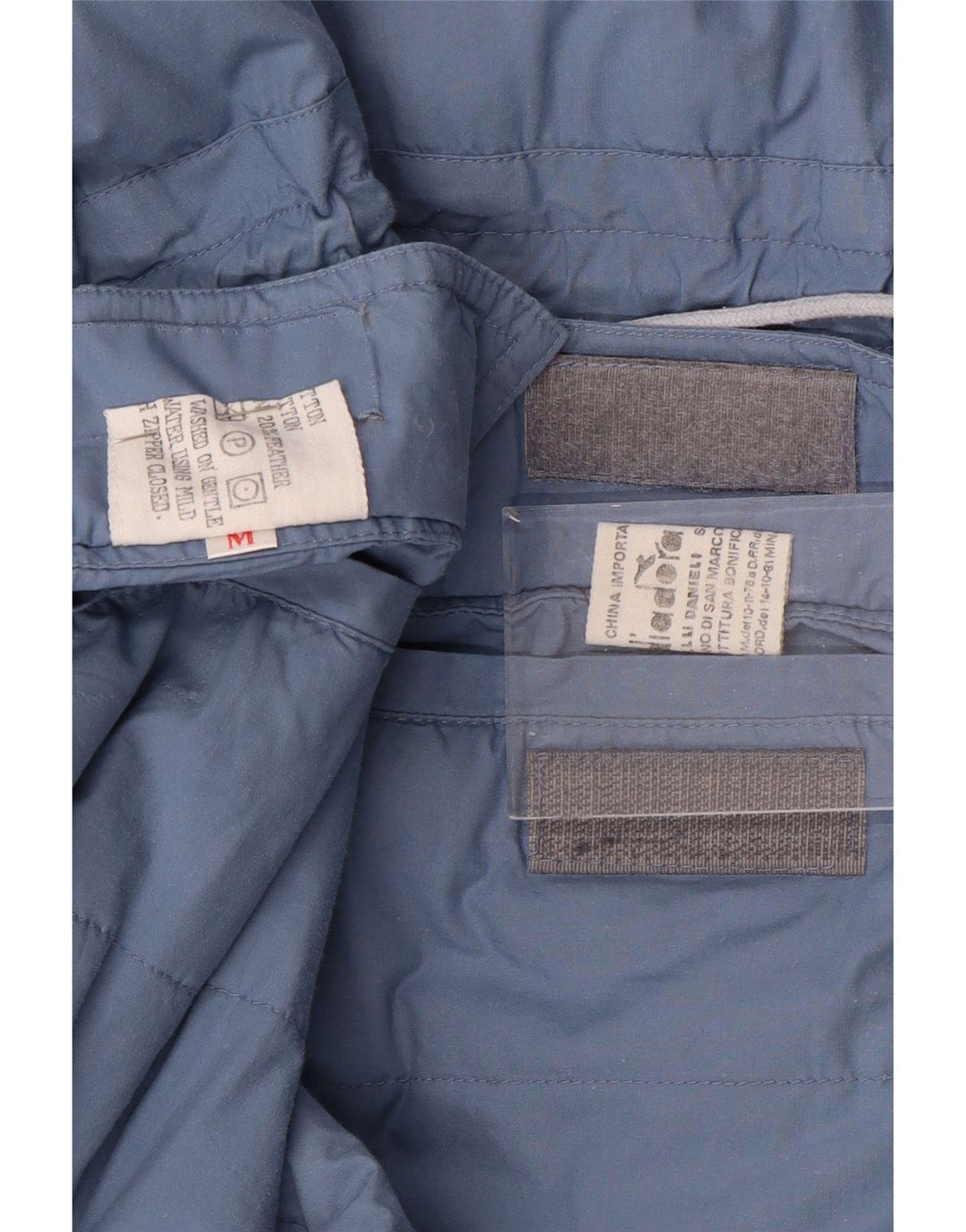 DIADORA Giacca imbottita reversibile vestibilità ampia da uomo UK 38 Cotone blu medio