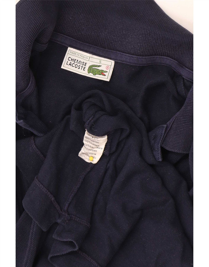 Polo da uomo Lacoste taglia 5 grande in cotone blu navy
