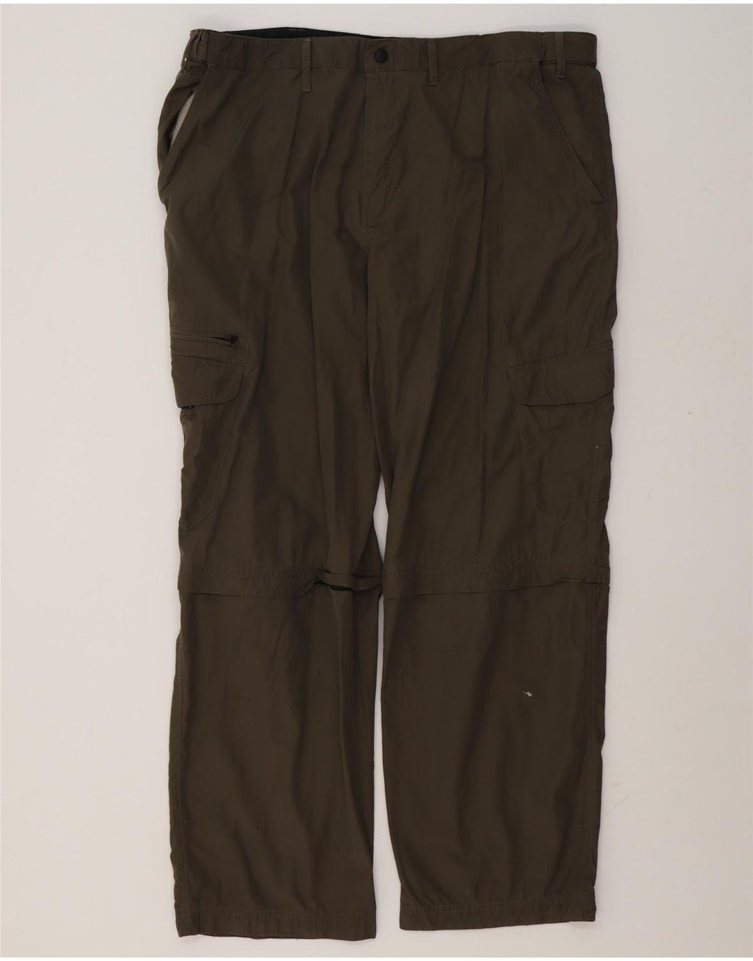Pantaloni cargo dritti Marks & Spencer da uomo Blue Harbour W42 L31 kaki