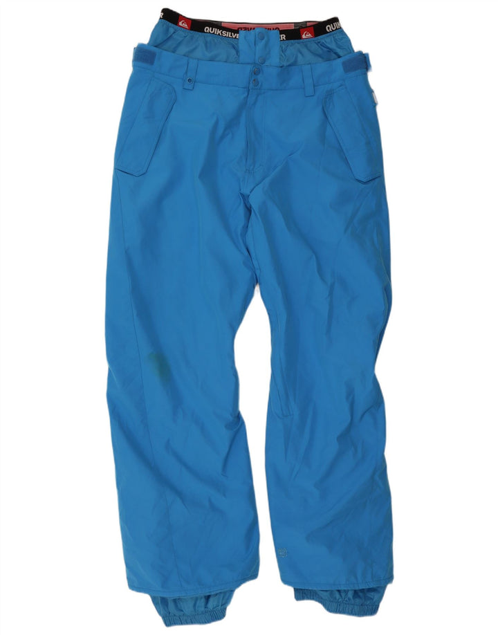 Pantaloni da sci grafici da uomo Quiksilver XL blu poliestere