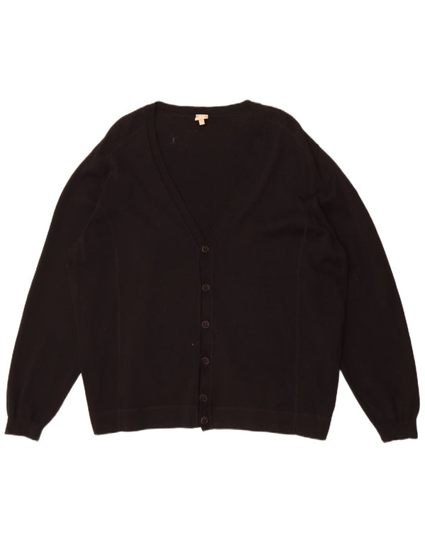 Maglione cardigan da uomo Marz UK 46 2XL Lana vergine nera