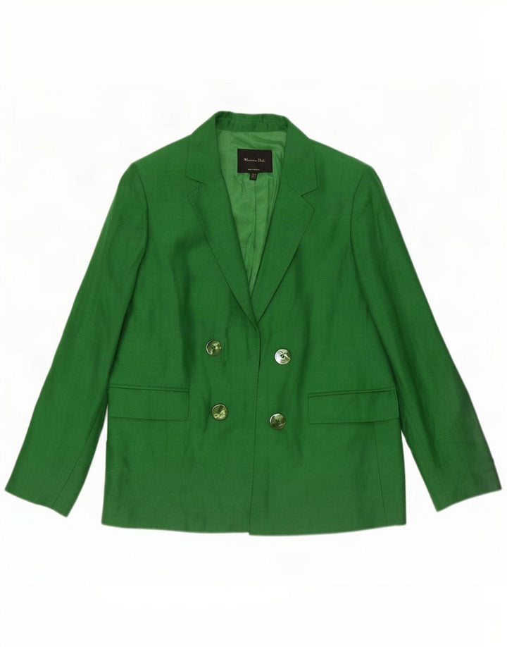 Giacca blazer aperta da donna Massimo Dutti EU 40 verde medio