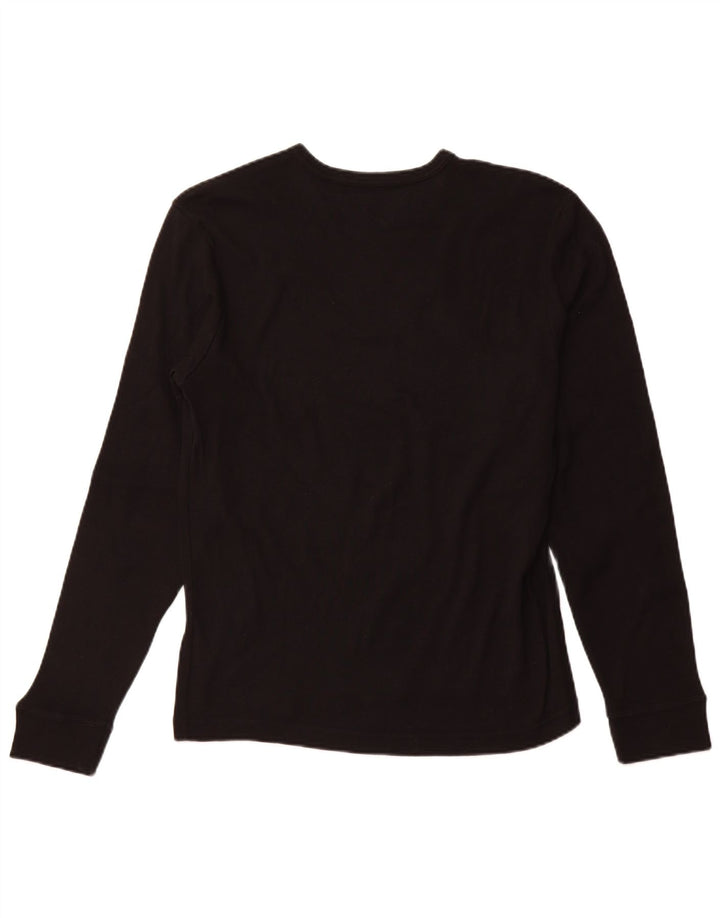 Top LEE da uomo a maniche lunghe XL in cotone nero