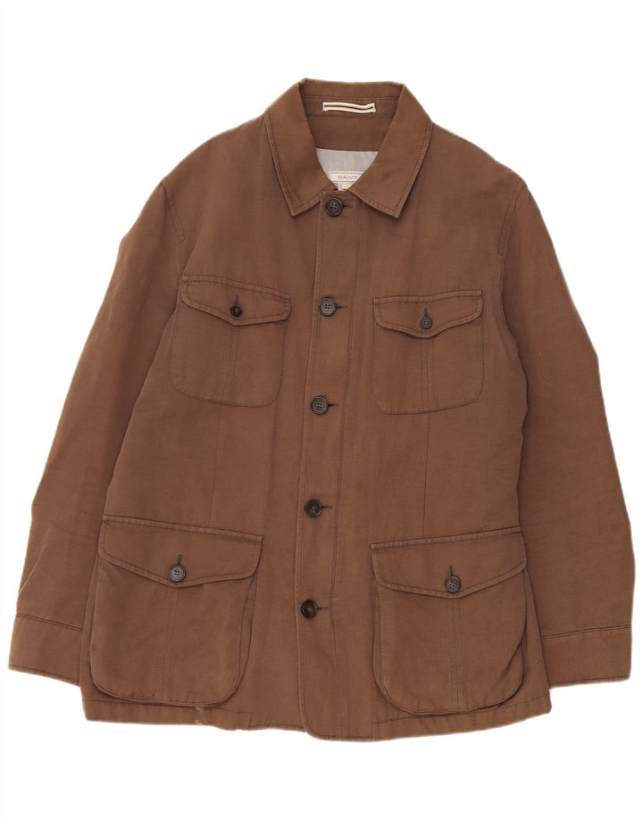Giacca utility da uomo Gant UK 40 Large in cotone marrone