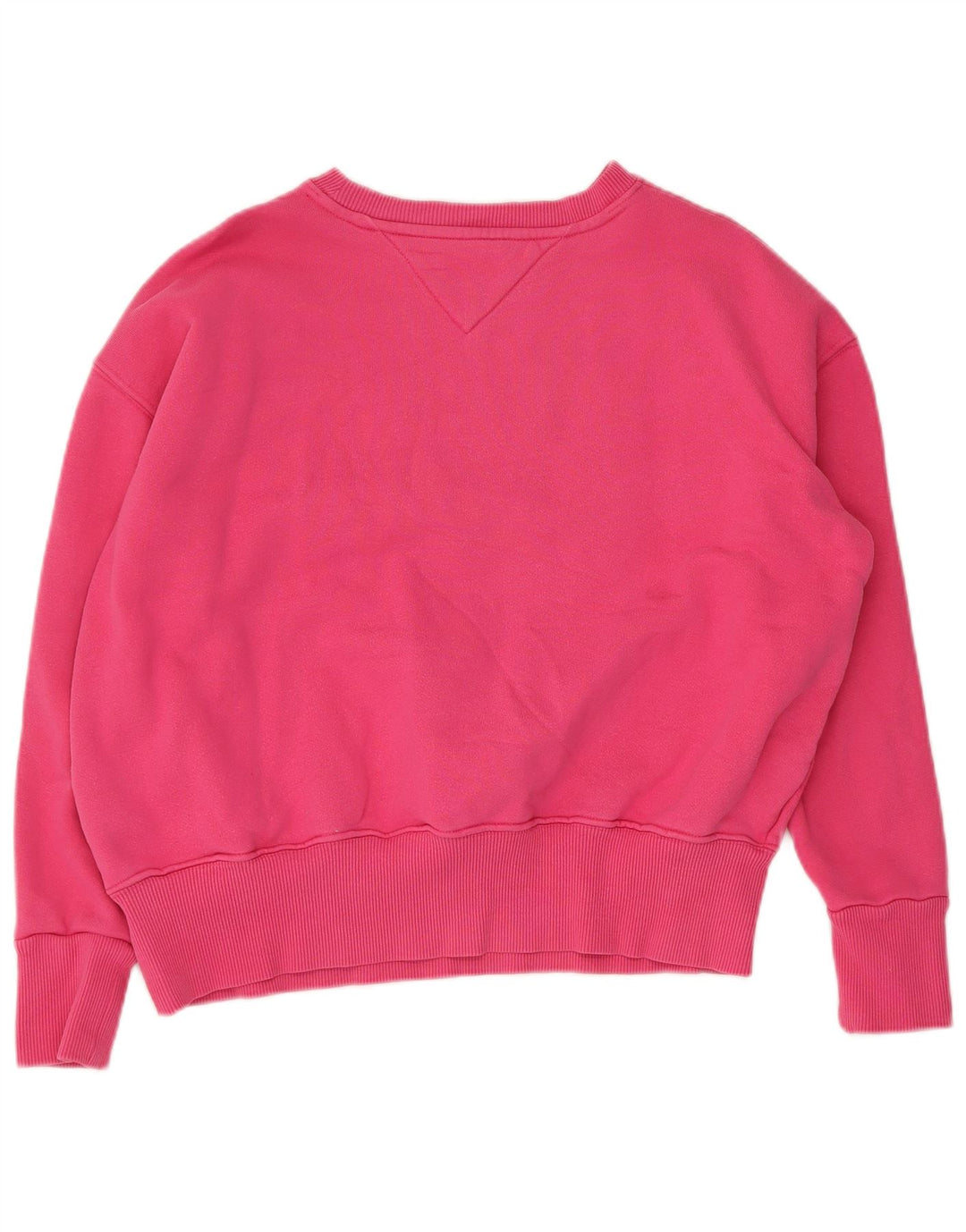 Felpa oversize con grafica da donna Tommy Hilfiger Maglione UK 10 Small Rosa