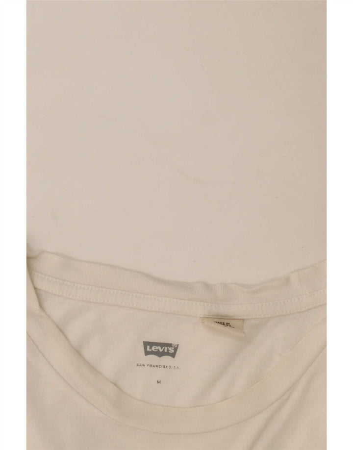 T-shirt grafica da donna Levi's Top UK 12 Medium White