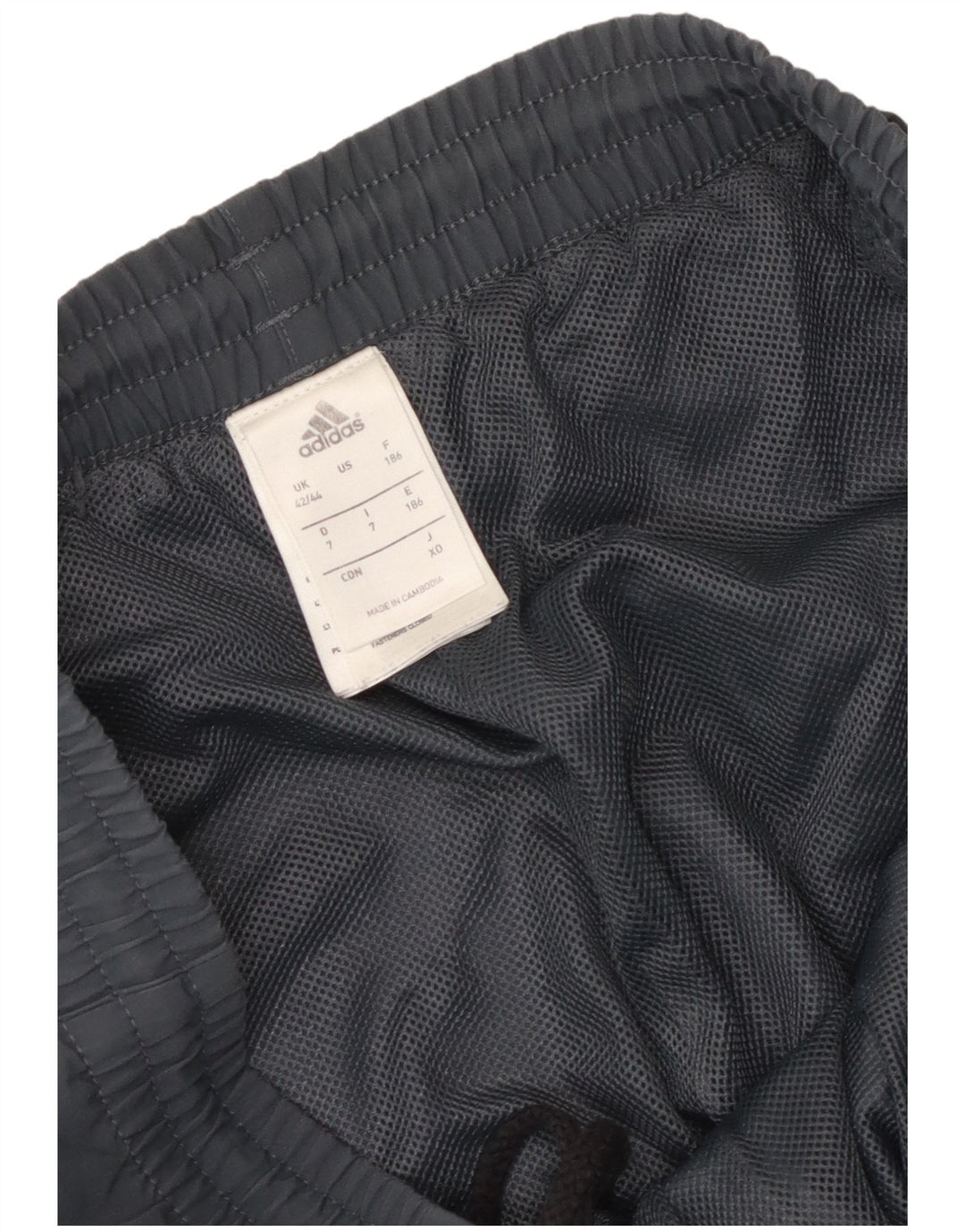 Pantaloni da tuta da uomo Adidas UK 42/44 Large Grigio Poliestere
