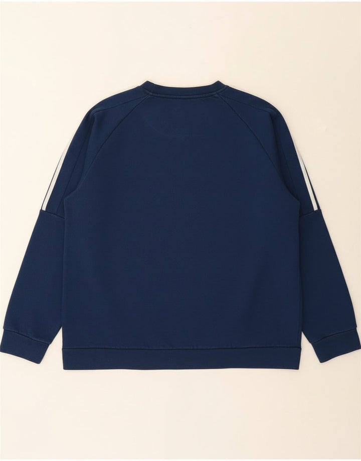 Felpa da uomo Adidas Maglione grande blu navy in cotone