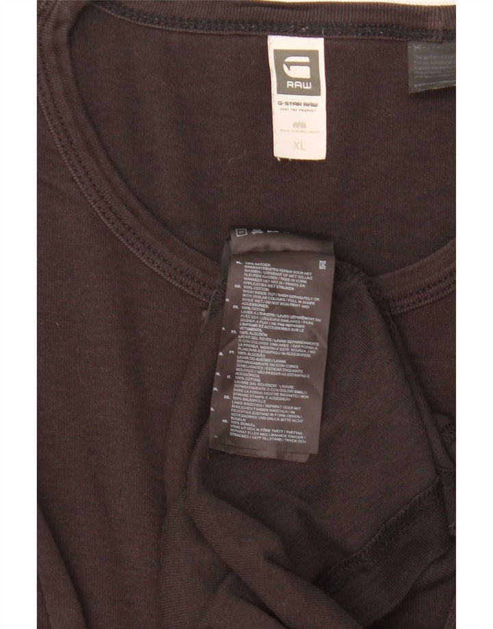 Maglia da uomo G-Star a maniche lunghe XL in cotone nero