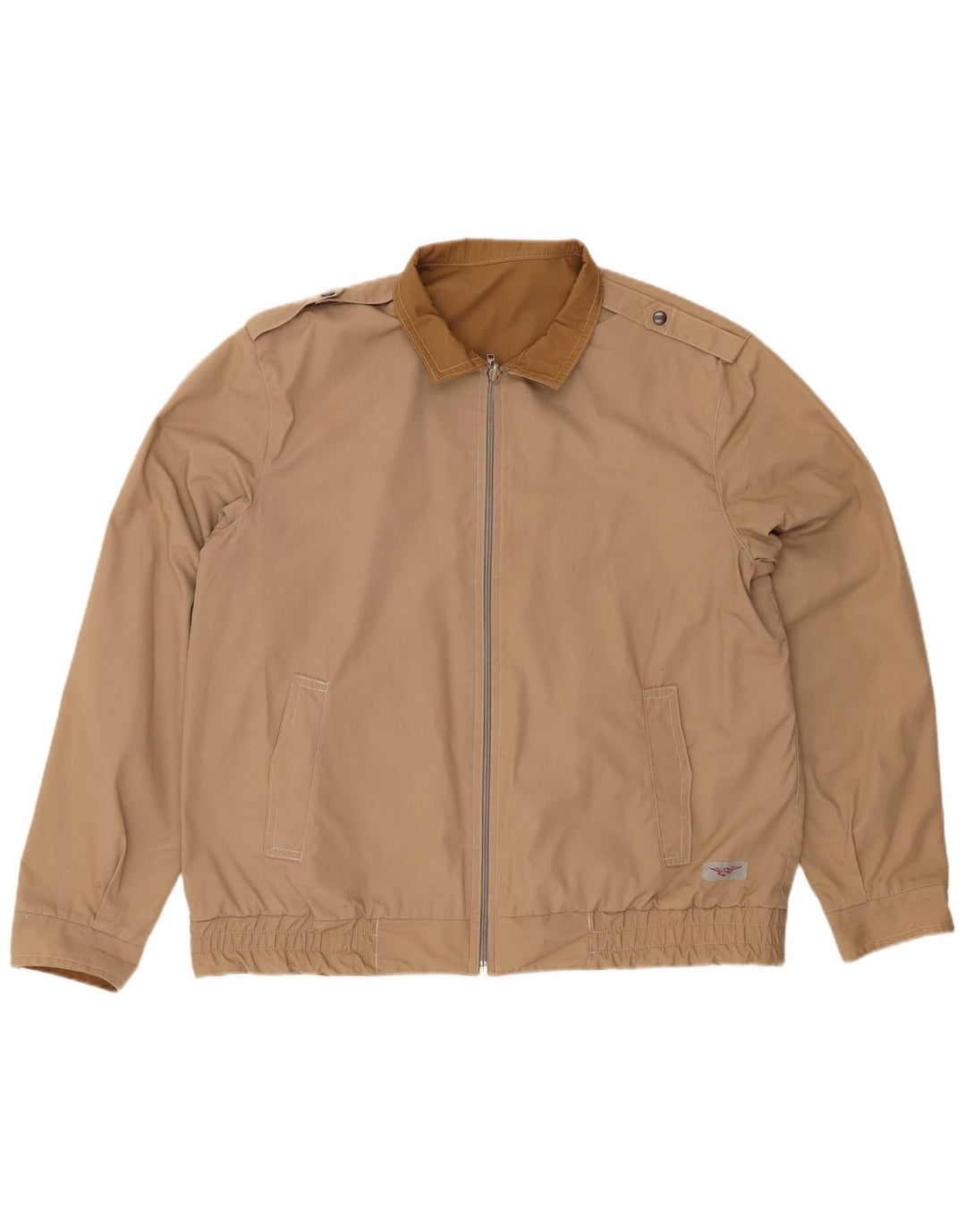 VINTAGE Mens Military Reversible Jacket UK 42 XL Beige