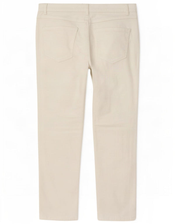 Jeans dritti da donna M&Co UK 18 XL W40 L28 Cotone bianco