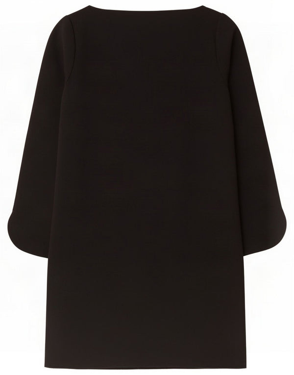 Vestito a trapezio regolare da donna Zara UK 14 Large Nero Poliestere