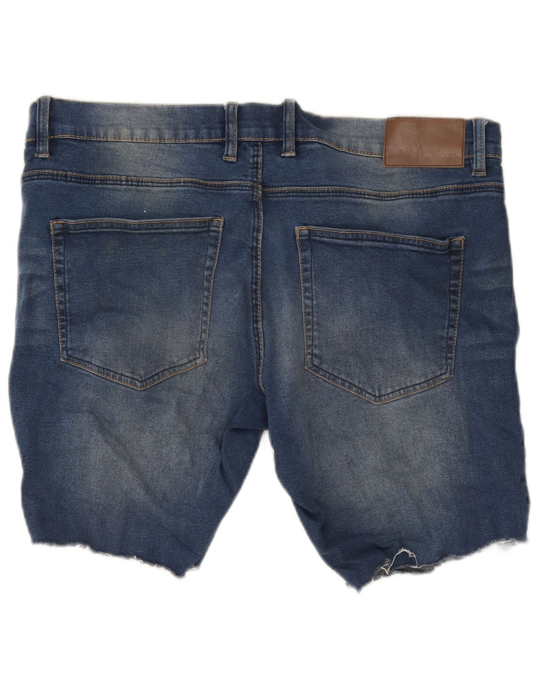 Pantaloncini di jeans skinny da uomo French Connection W32 cotone blu medio