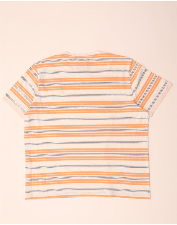 Crew Clothing T-shirt da uomo Top 3XL cotone a righe bianche