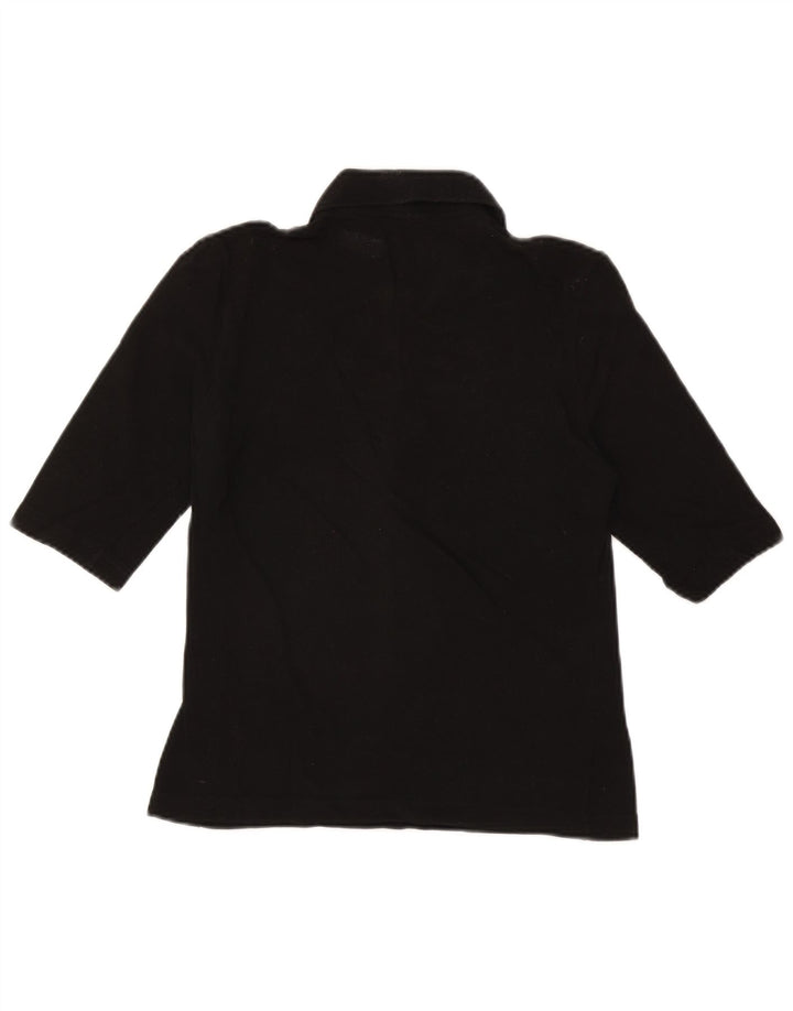 Polo da donna Lacoste taglia 42 grande in cotone nero