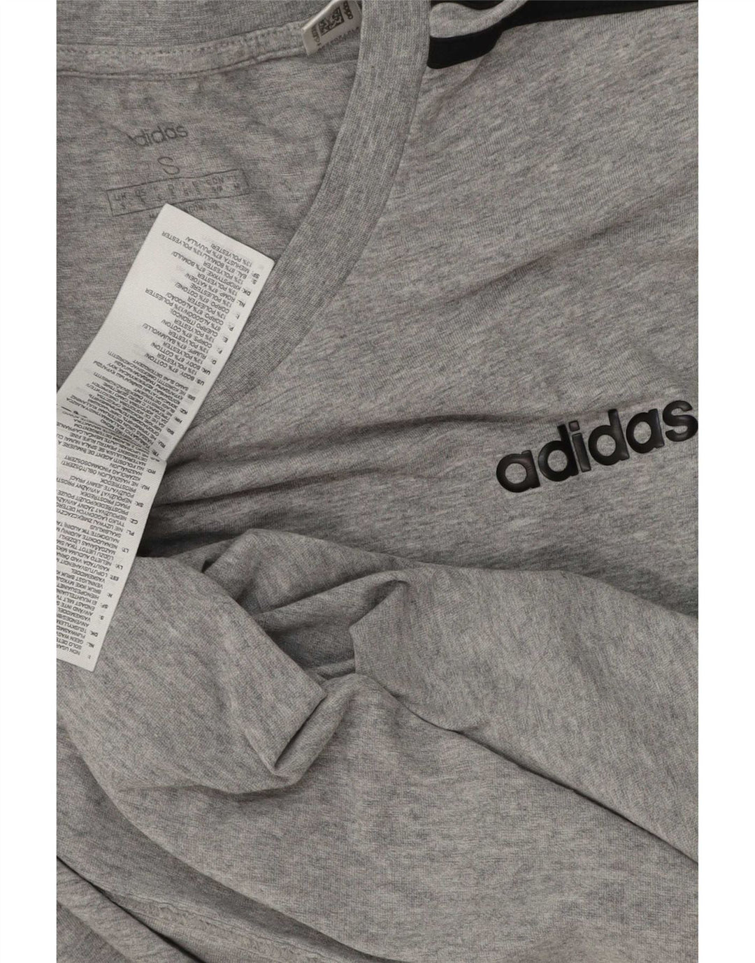 T-shirt Adidas da uomo Top Small in cotone grigio