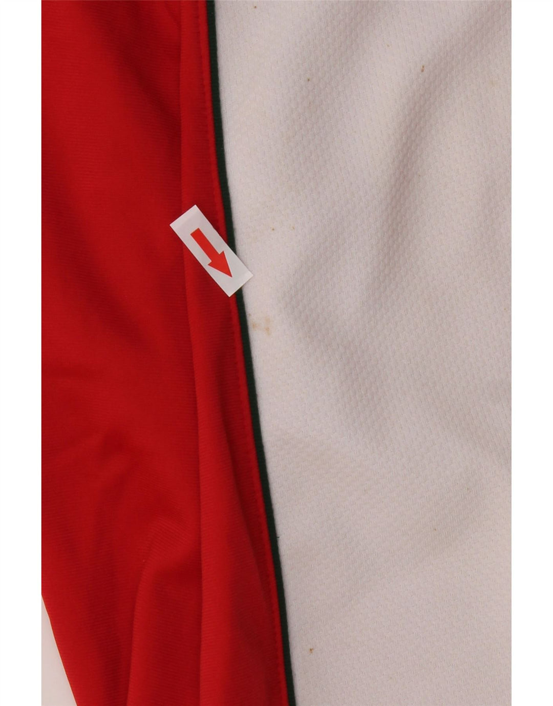 Pantaloni da tuta vintage da donna IT 40 Small Rosso Colourblock Poliestere
