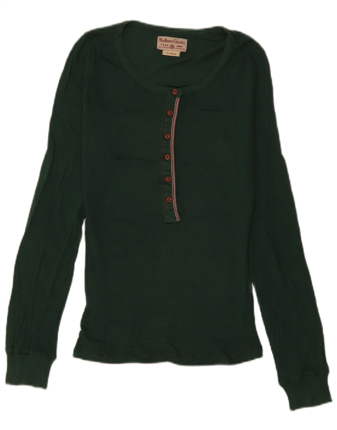 Maglia a maniche lunghe da donna Marlboro Classics UK 18 XL Verde