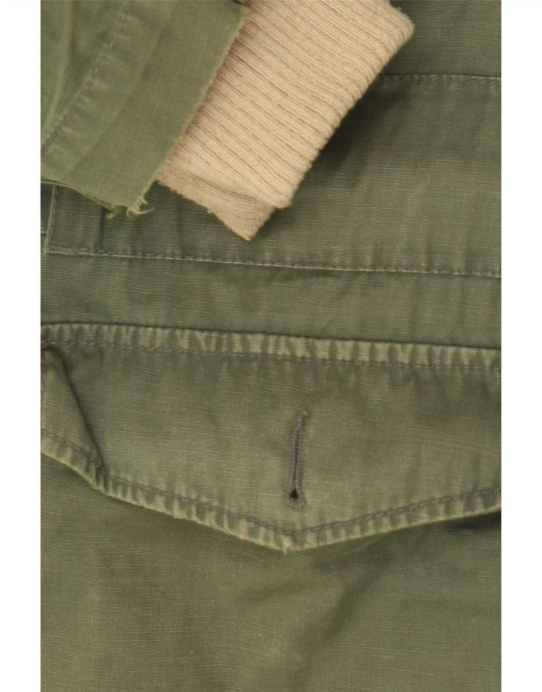 Ganesh Parka da uomo con cappuccio UK 40 grande cotone kaki
