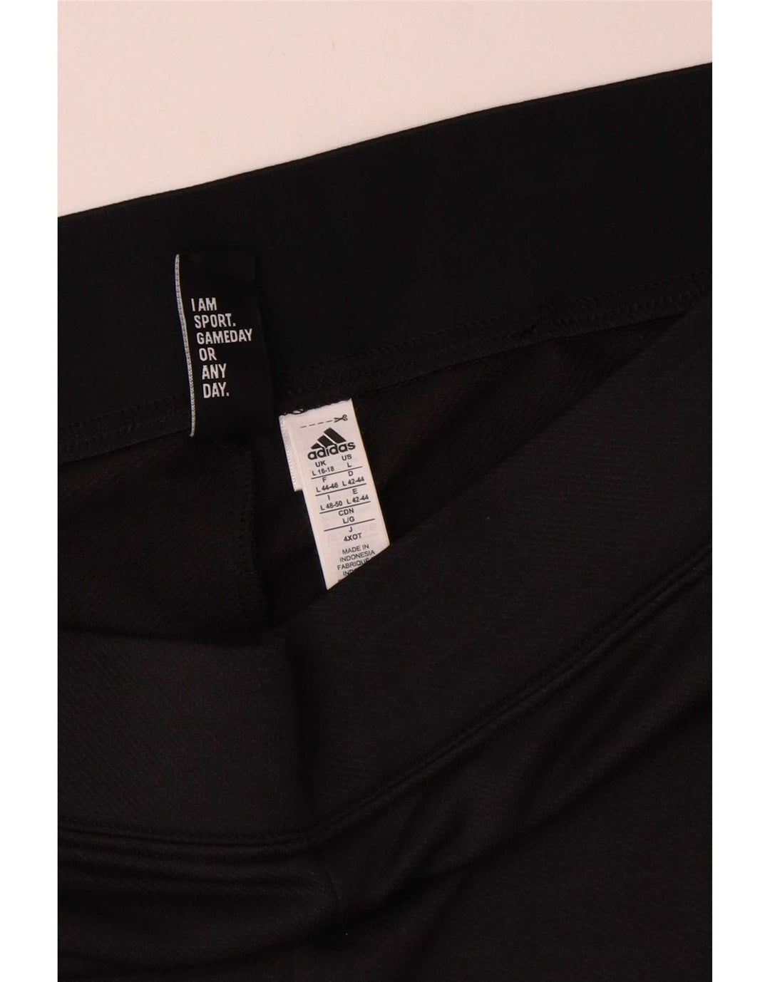 Pantaloni da tuta da donna Adidas UK 16/18 Large Nero Poliestere