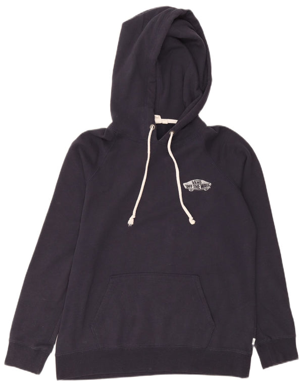 Felpa con cappuccio grafica da uomo di Vans, cotone medio blu navy