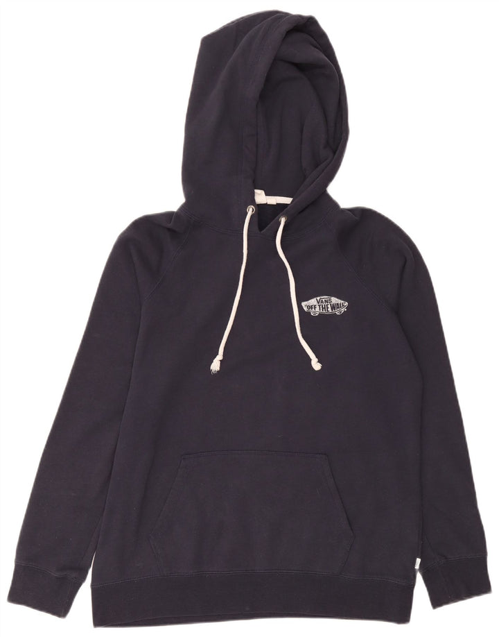 Felpa con cappuccio grafica da uomo di Vans, cotone medio blu navy